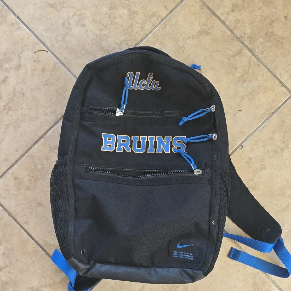 Ucla Football Nike Black Backpack with Blue Details